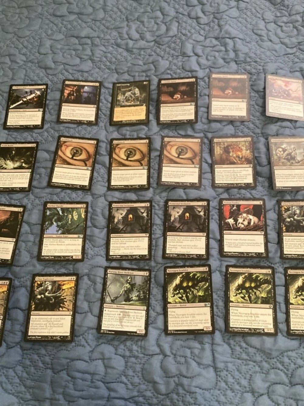Lot Of 44 Uncommon Black Magic The Gathering Cards